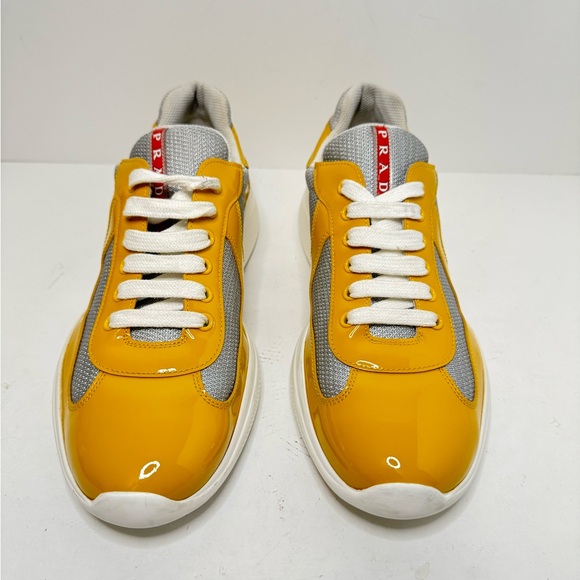 Prada America's Cup "WHITE/YELLOW" Size 8 Prada 9 Us - Picture 2 of 7